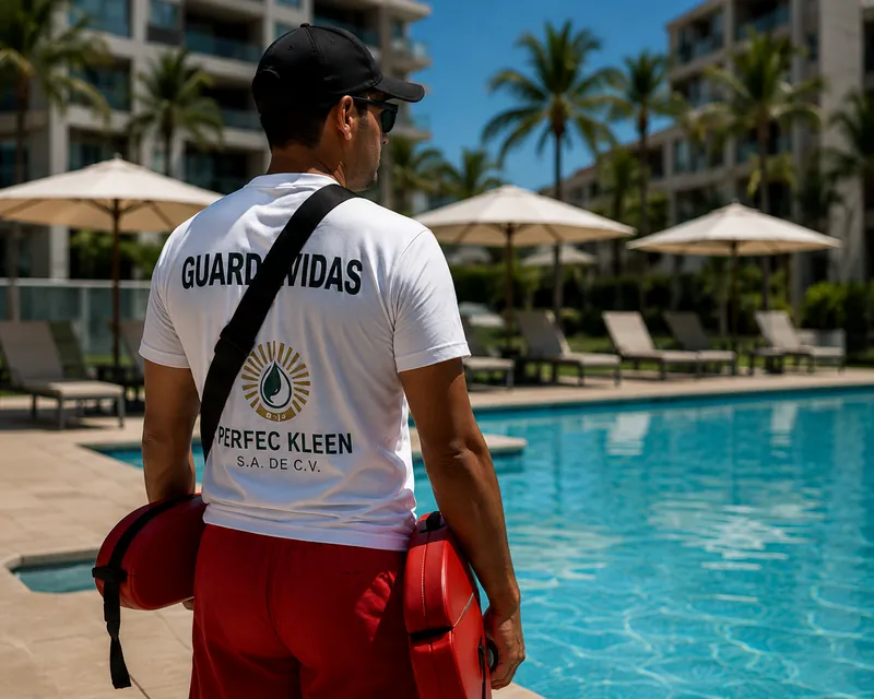 Personal de limpieza Kleen — uniformado y equipado profesionalmente
